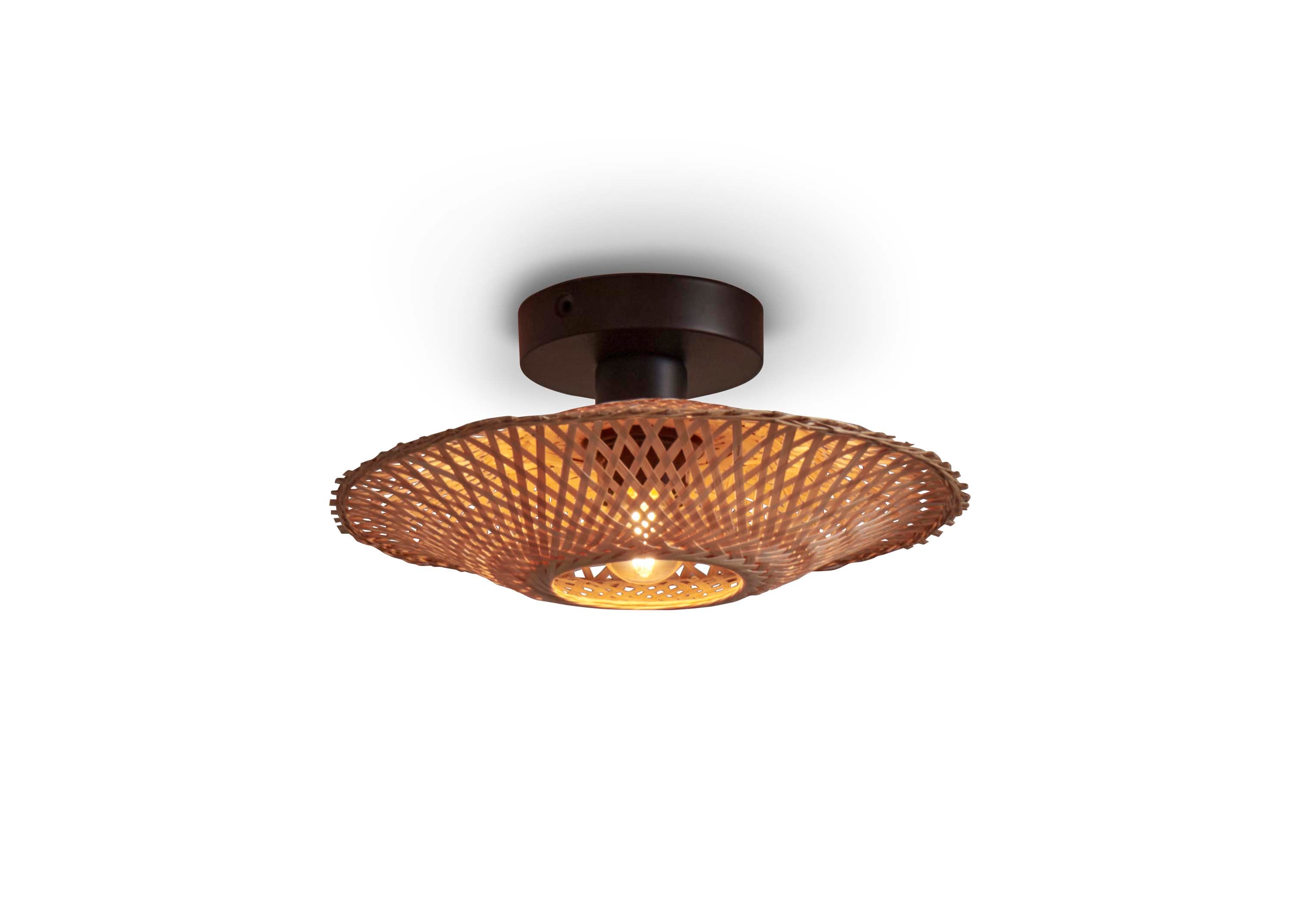 Good&Mojo Plafonniere Kalimantan bamboo XS dia.30x8cm. natural